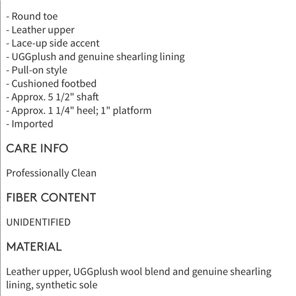 Sold UGG Classic Lace-Up mini Boot, size 7, NIB - Picture 15 of 15